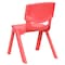 Flash Furniture Red Plastic Stackable School Chair with 10.5'' Seat Height, PK2 2-YU-YCX-003-RED-GG - alternate 7